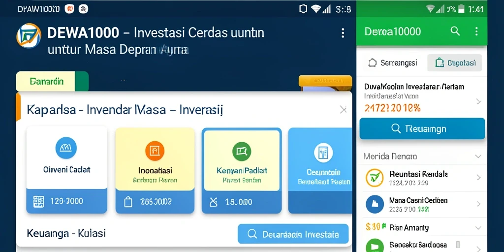 Tampilan antarmuka DEWA1000 yang menarik dan informatif.