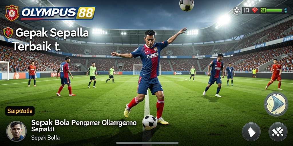 Antarmuka menarik OLYMPUS88 dengan mode Sepak Bola yang seru.