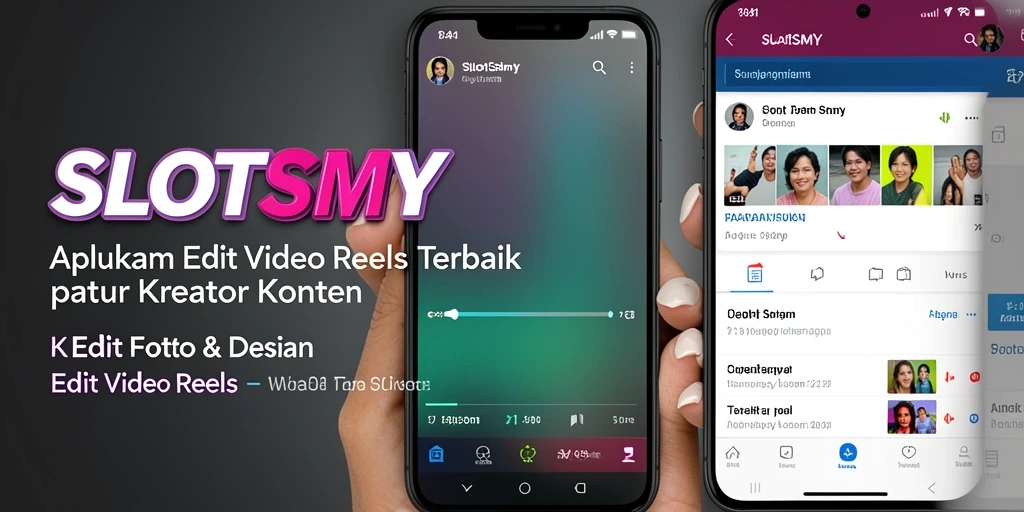 Tampilan antarmuka SLOTSMY untuk edit video reels yang intuitif.