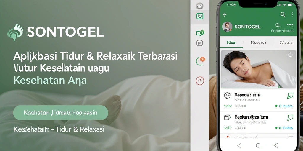 Antarmuka <strong>SONTOGEL</strong> yang menenangkan dan mudah digunakan untuk relaksasi.