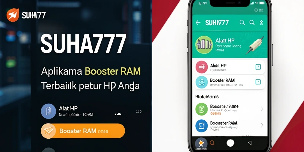 Tampilan antarmuka SUHU777 yang mudah digunakan untuk Booster RAM.