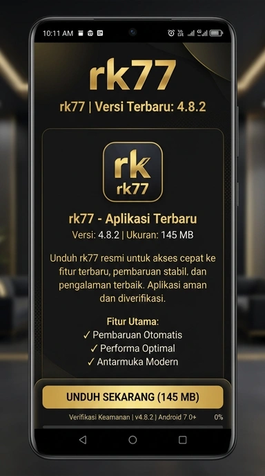 Tampilan halaman APK rk77